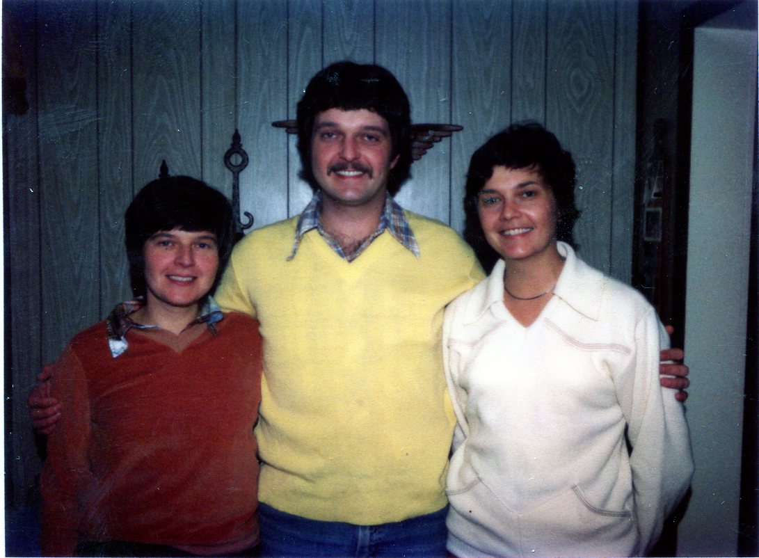 Family members, Linda (Johnson) Hanson, Keith Johnson, and Claire (Johnson) Nelson